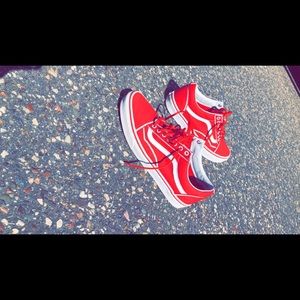 Red Old Skool Vans